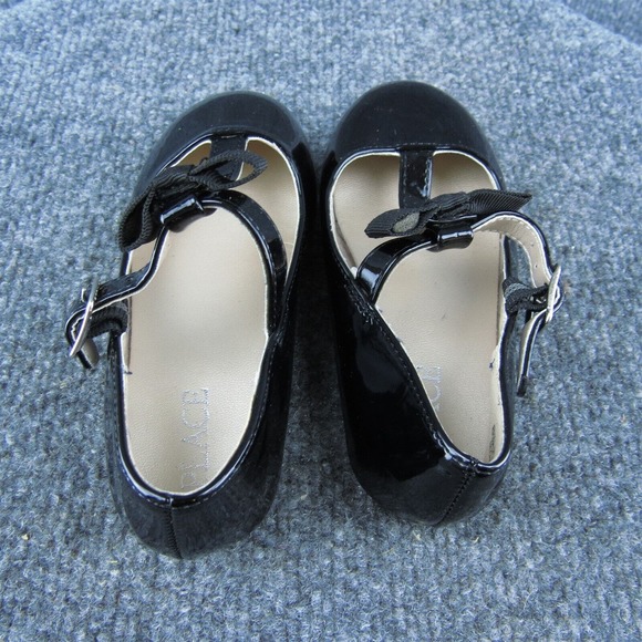 Place Girls Mary Jane Shoes Black Synthetic Buckle Size T 8 Medium - Picture 6 of 10
